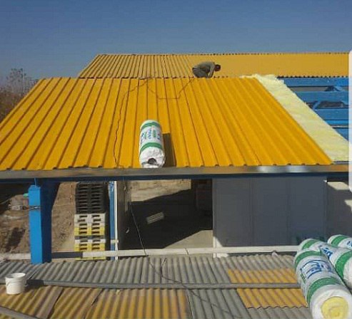 پوشش سوله با ورق رنگی کوتاه